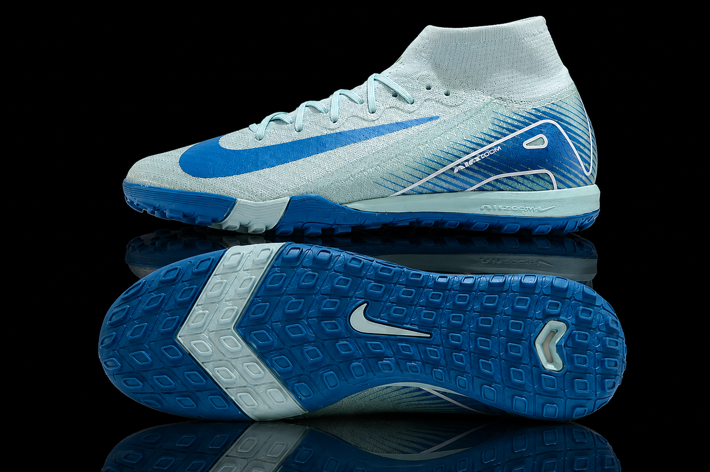 Mercurial Vapor16 Superfly10 Glacier Blue Elite Turf surface