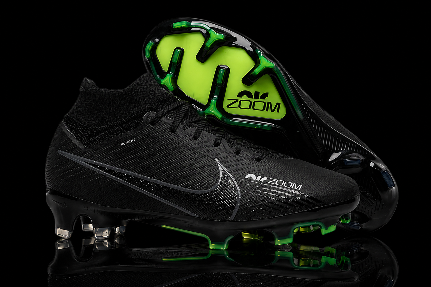 Mercurial Superfly 9 Black Green Elite Firm Ground