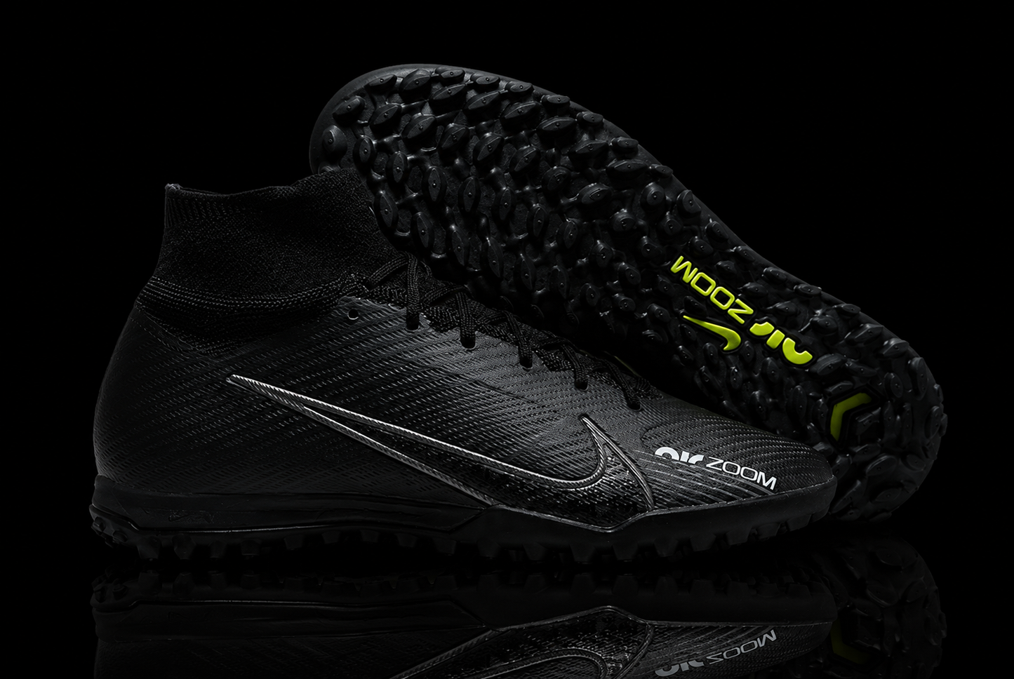 Mercurial Vapor15 Superfly9 Elite Black/Green Turf Surface