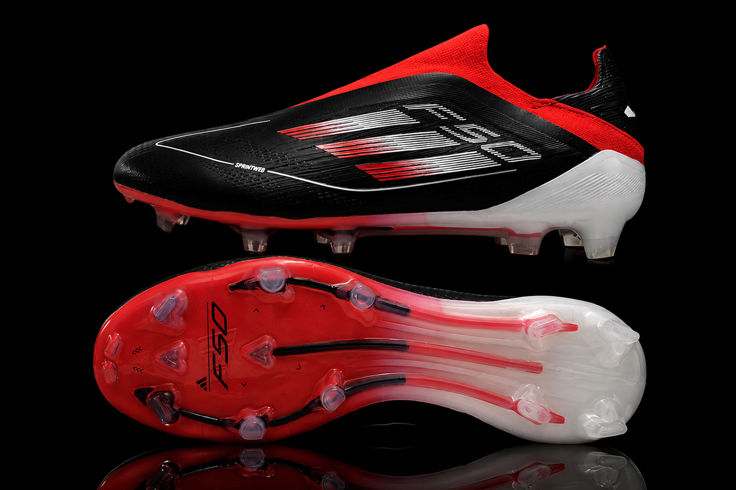 F50 Ghosted Red Black White Firm Ground