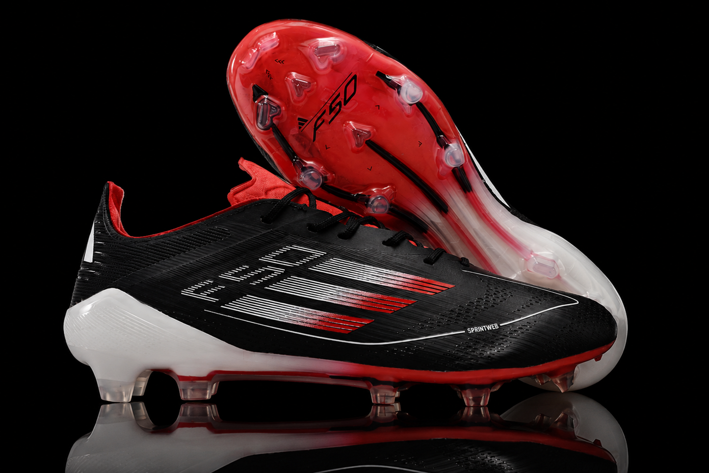 F50 Ghosted Red Black White Firm Ground