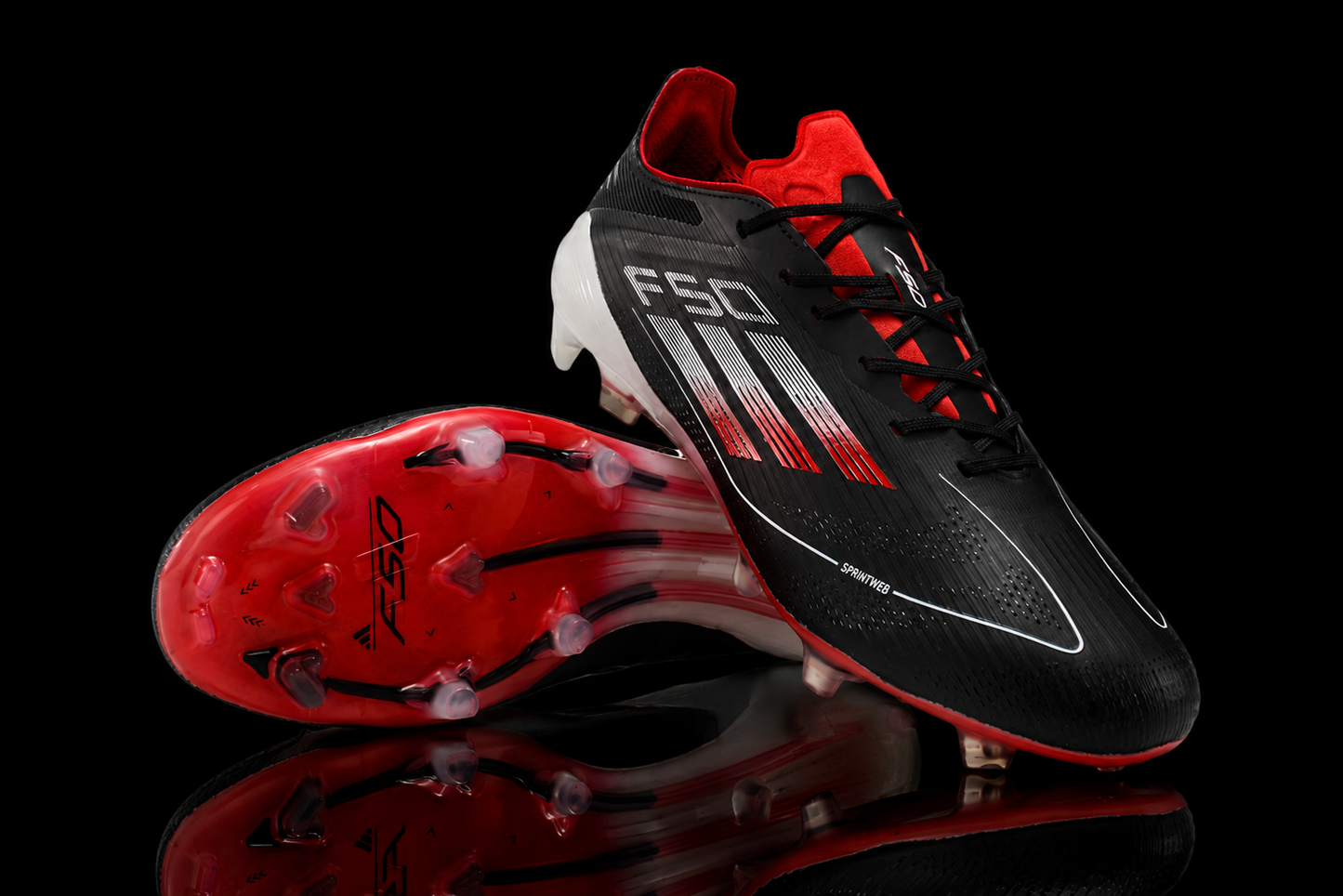 F50 Ghosted Red Black White Firm Ground