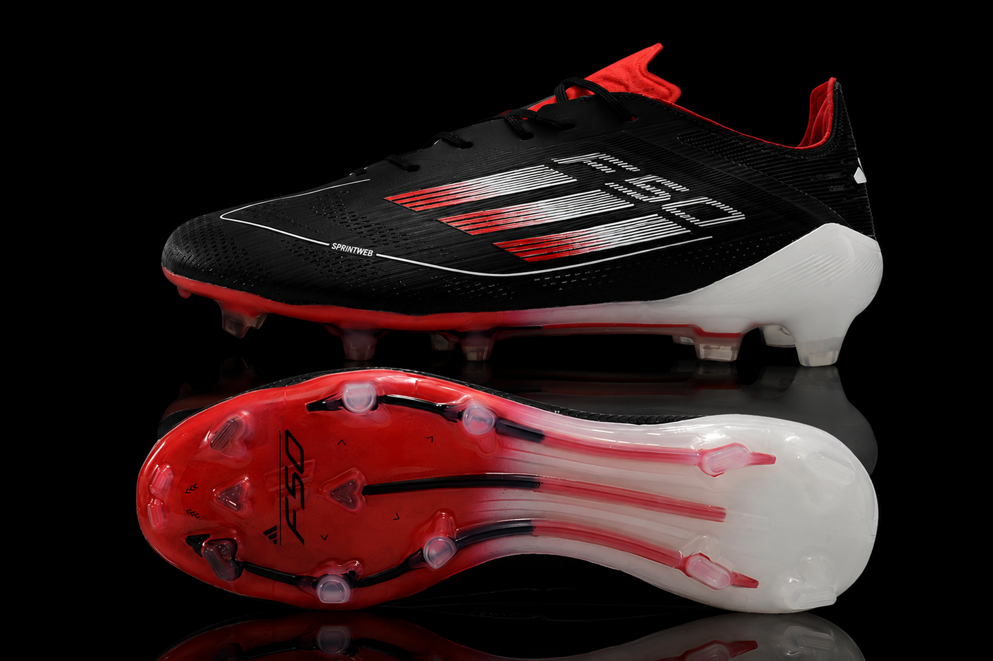 F50 Ghosted Red Black White Firm Ground