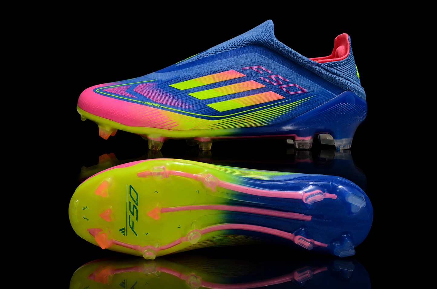 F50 Celestial Victory Blue/Yellow/Pink Firm Ground
